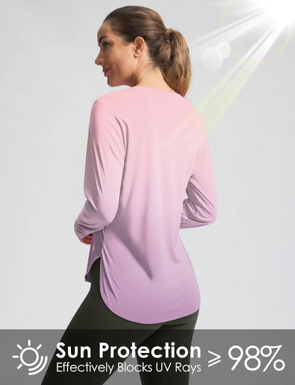 G Gradual Women's Sun Shirts UPF 50+ Long Sleeve Workout Hiking Tops