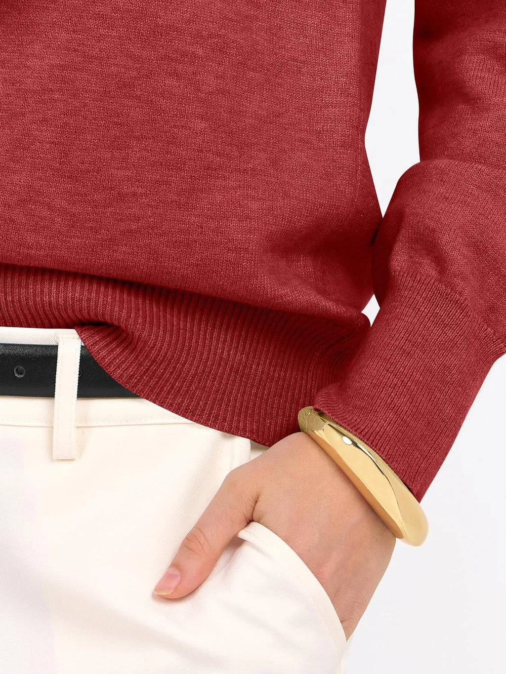 ANRABESS Women’s Fall Long Sleeve V Neck Light Sweaters