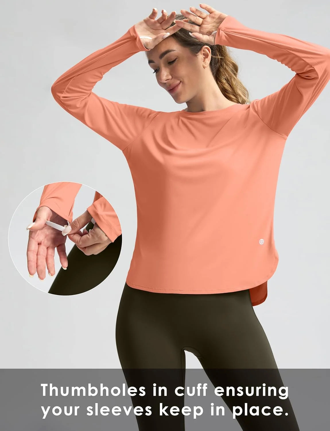 G Gradual Women's Sun Shirts UPF 50+ Long Sleeve Workout Hiking Tops