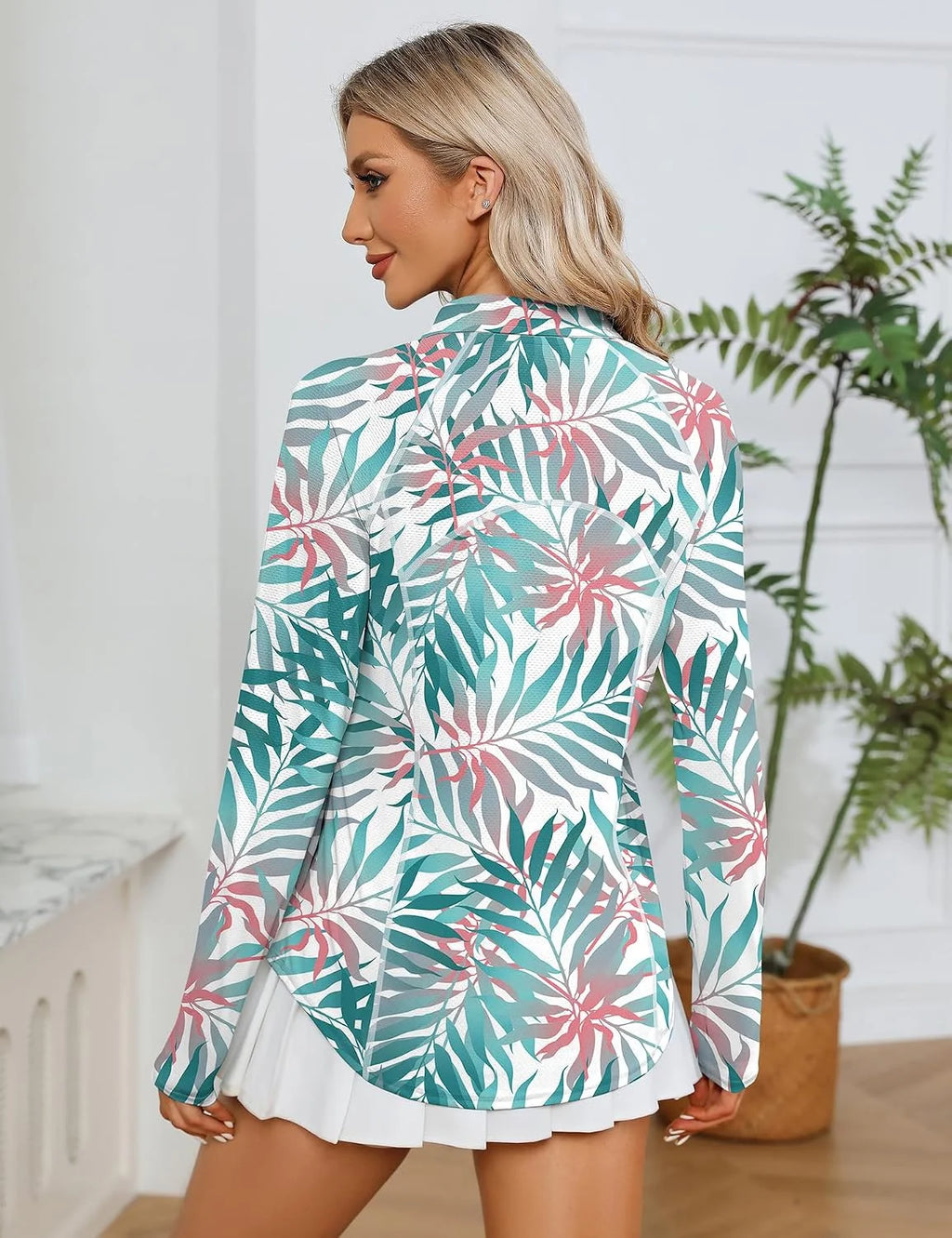 LOMON Women Long Sleeve Shirts Sun Protection 1/4 Zip Summer Quick Dry Hiking Shirts Quarter Zip Pullover for Women