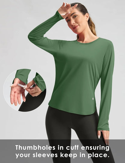G Gradual Women's Sun Shirts UPF 50+ Long Sleeve Workout Hiking Tops