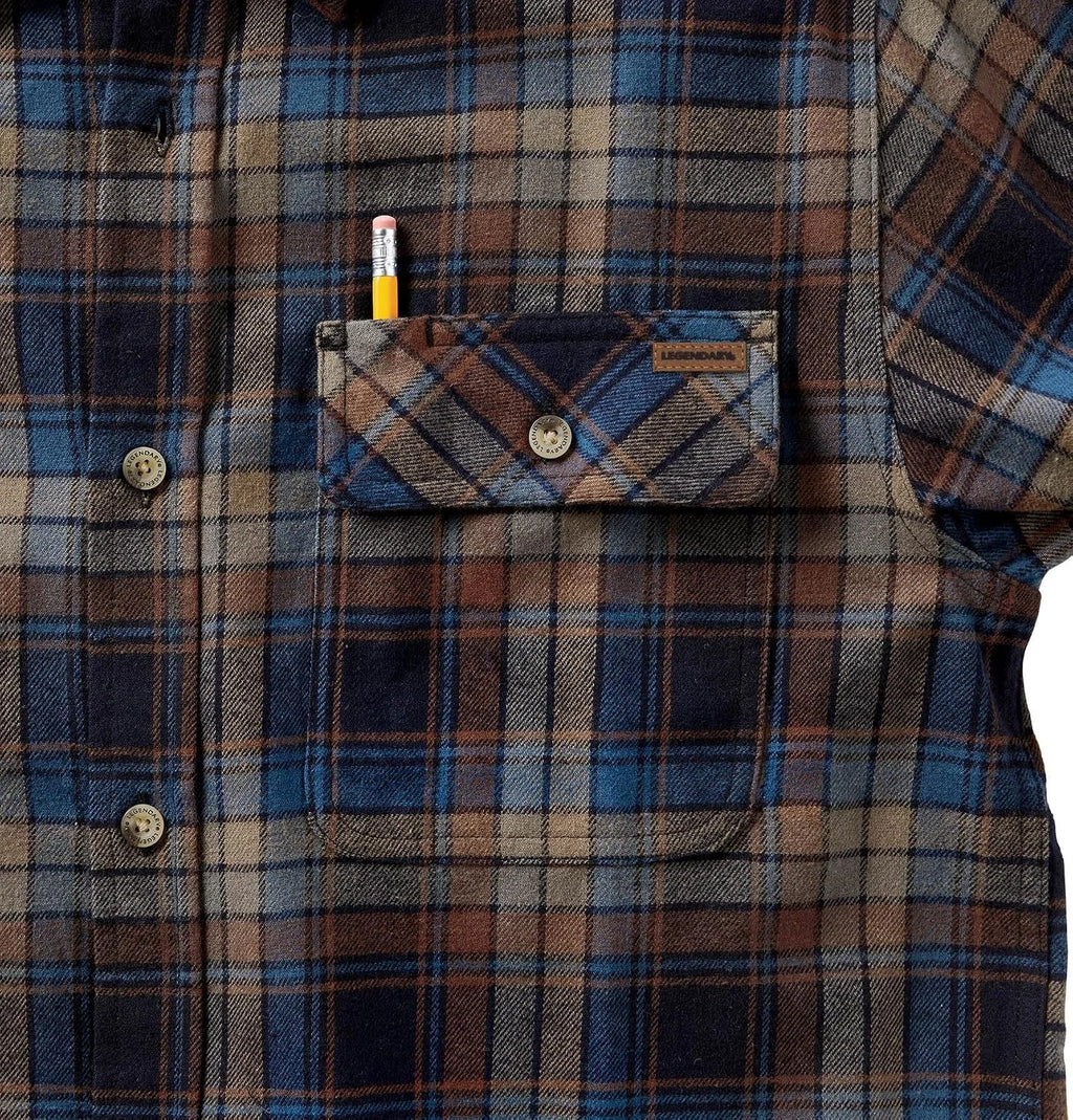 Legendary Whitetails Mens Flannel Long Sleeve Button Down 100% Cotton Shirt