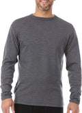 100% Merino Wool - Men's Long Sleeve Crew Shirt - Thermal Base Layer