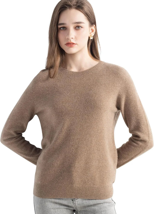 Chanyarn Women's 100% Merino Wool 2025 Fall Winter First-Line Ready to Wear Long Sleeve Seamless Knit Crewneck Sweater