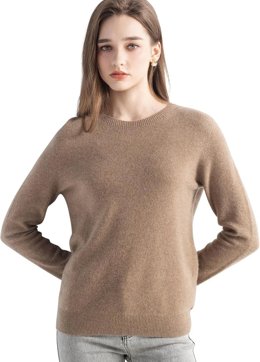 Chanyarn Women's 100% Merino Wool 2025 Fall Winter First-Line Ready to Wear Long Sleeve Seamless Knit Crewneck Sweater