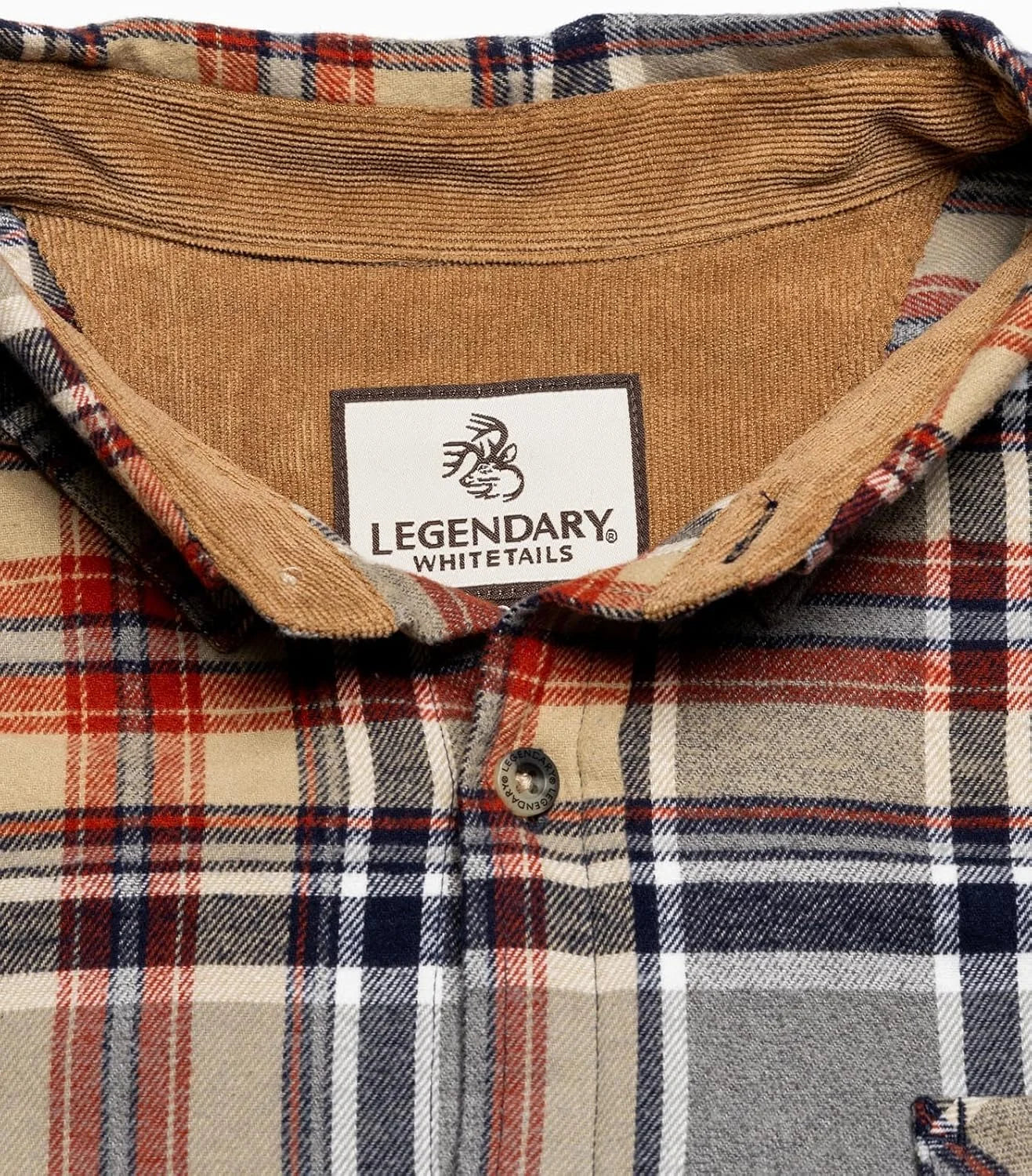 Legendary Whitetails Mens Flannel Long Sleeve Button Down 100% Cotton Shirt