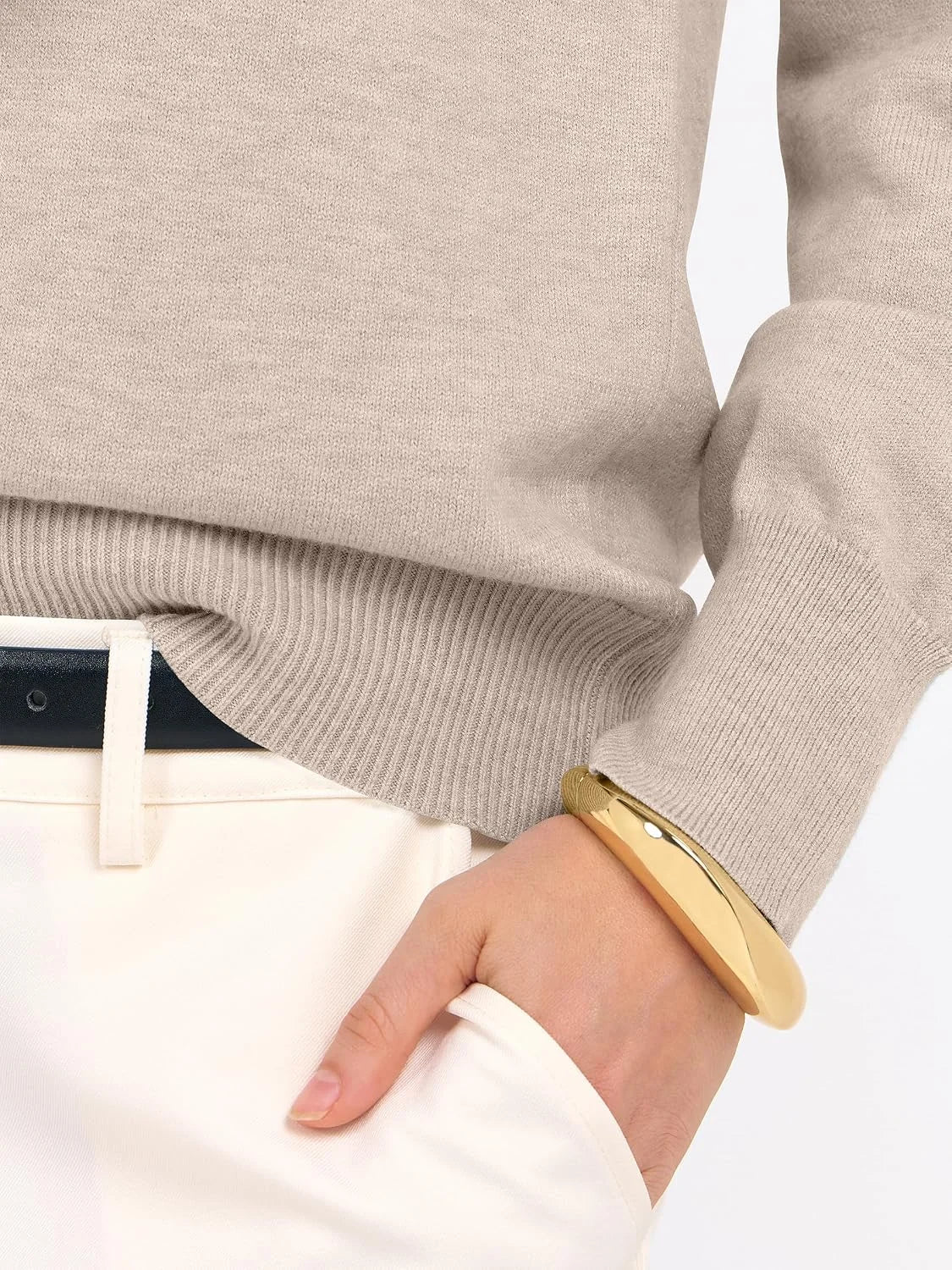 ANRABESS Women’s Fall Long Sleeve V Neck Light Sweaters